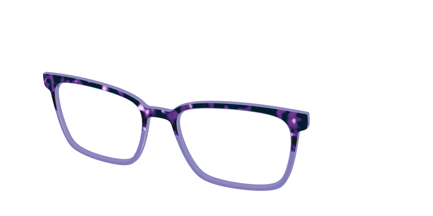 The Iris Tortoise Crystal Split - Angle Top Image - Pair Eyewear