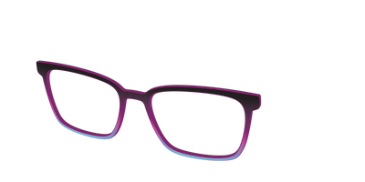 The Licorice to Seafoam Gradient - Angle Top Thumbnail - Pair Eyewear