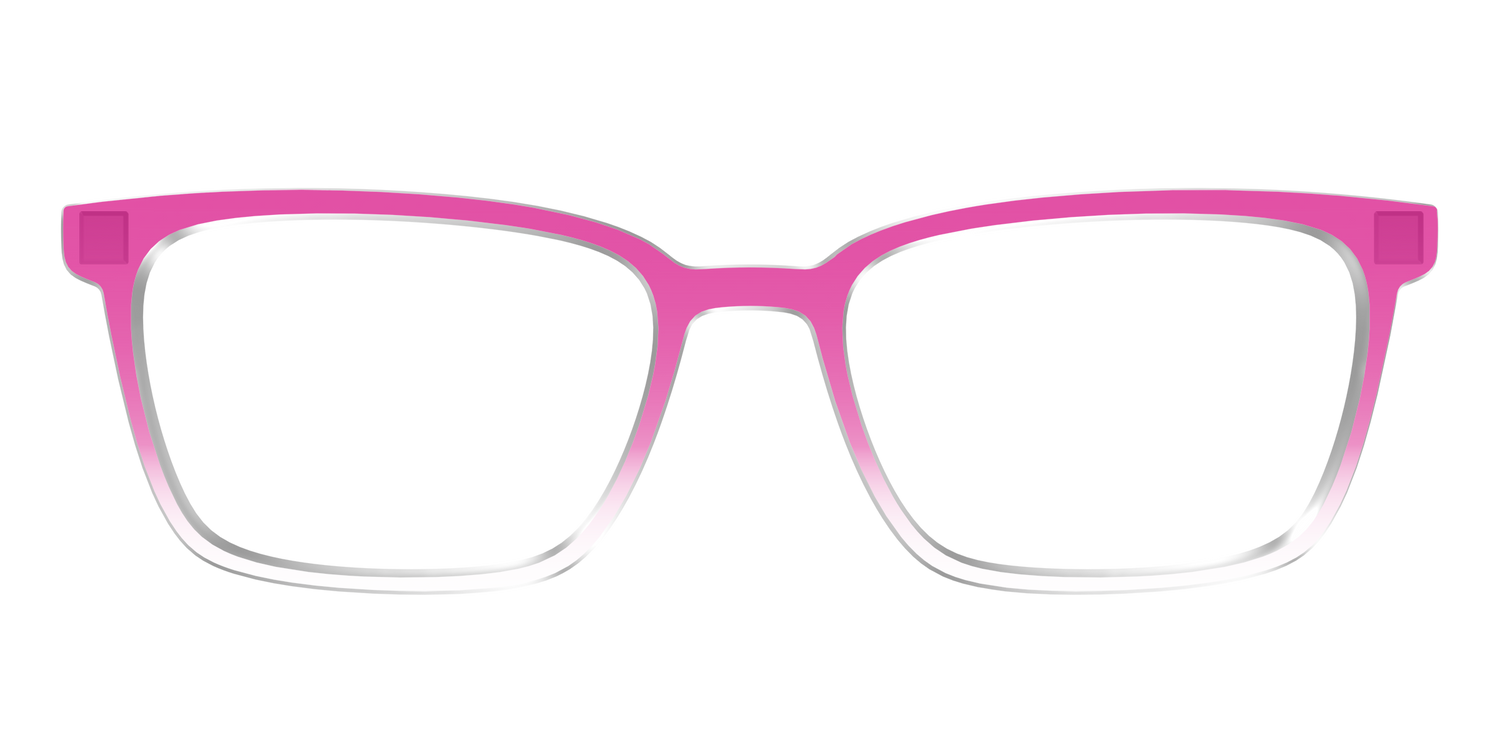 The Magenta Gradient Crystal - Front Top Image - Pair Eyewear
