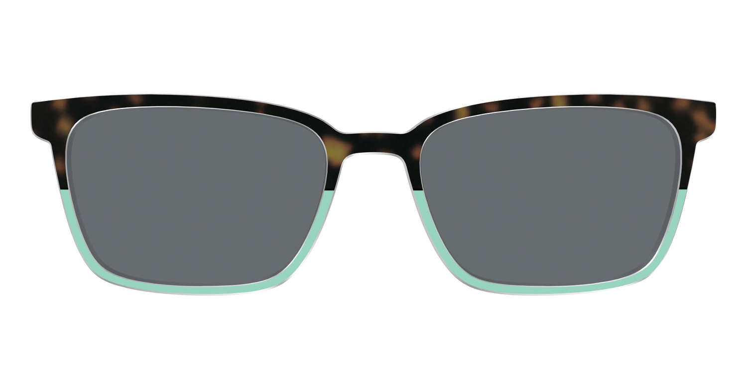 The Polarized Matcha Split Sun Top - Front Top Image - Pair Eyewear