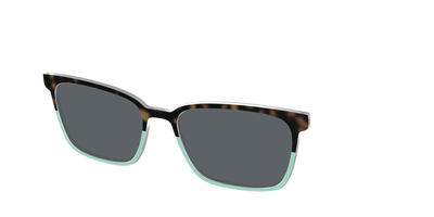 The Polarized Matcha Split Sun Top - Angle Top Thumbnail - Pair Eyewear