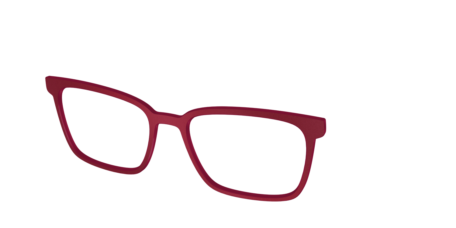 The Matte Burgundy - Angle Top Image - Pair Eyewear