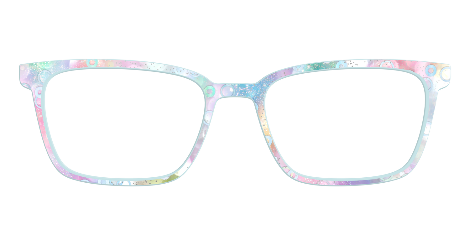The Mermaid Bokeh with Bubble Glitter - Front Top Image - Pair Eyewear