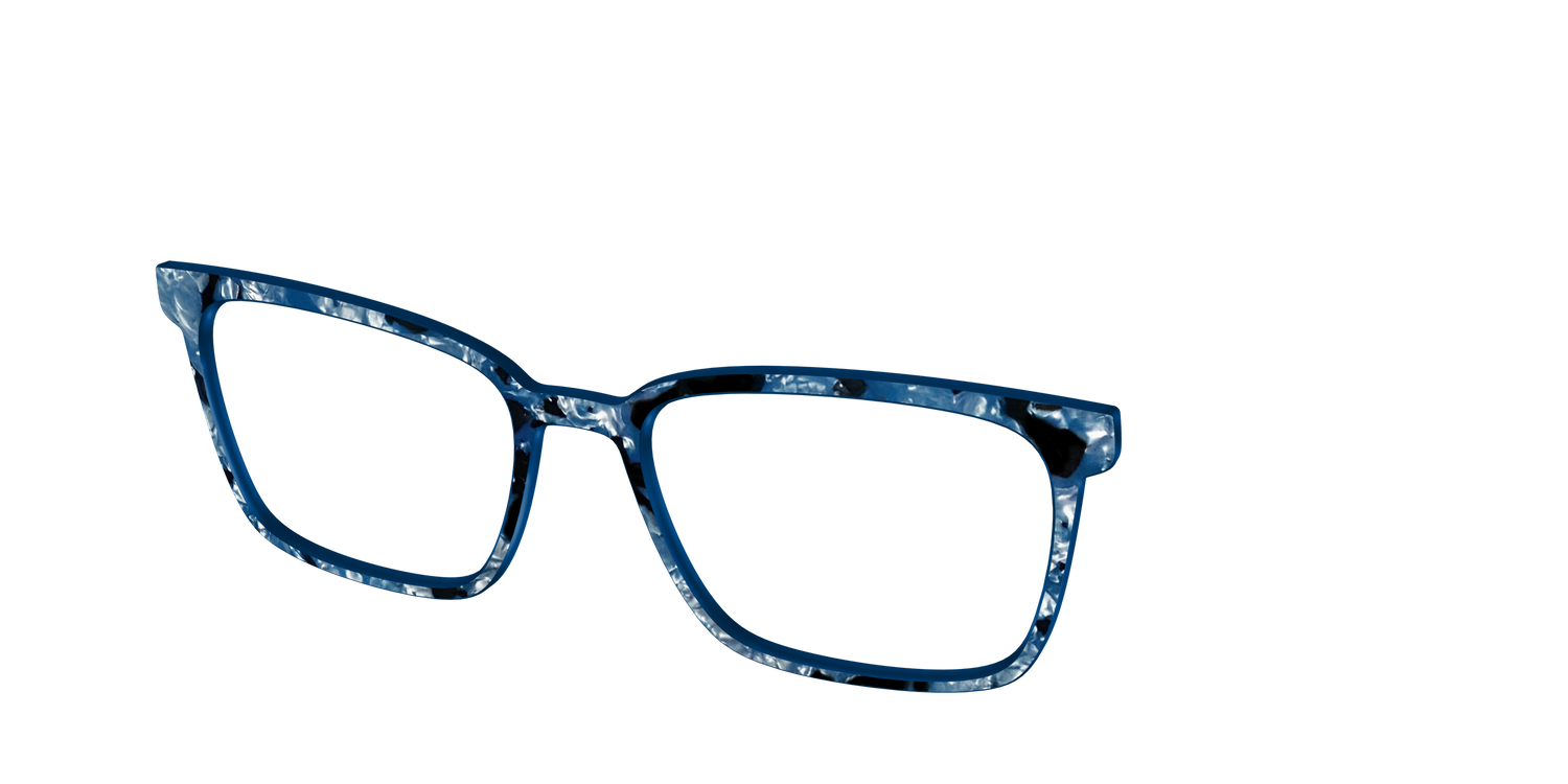 The Midnight Blue Pearl Tortoise - Angle Top Image - Pair Eyewear