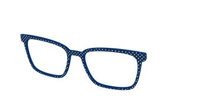 The Navy Pin Dot - Angle Top Thumbnail - Pair Eyewear