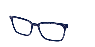 The Navy Twill Plaid - Angle Top Thumbnail - Pair Eyewear