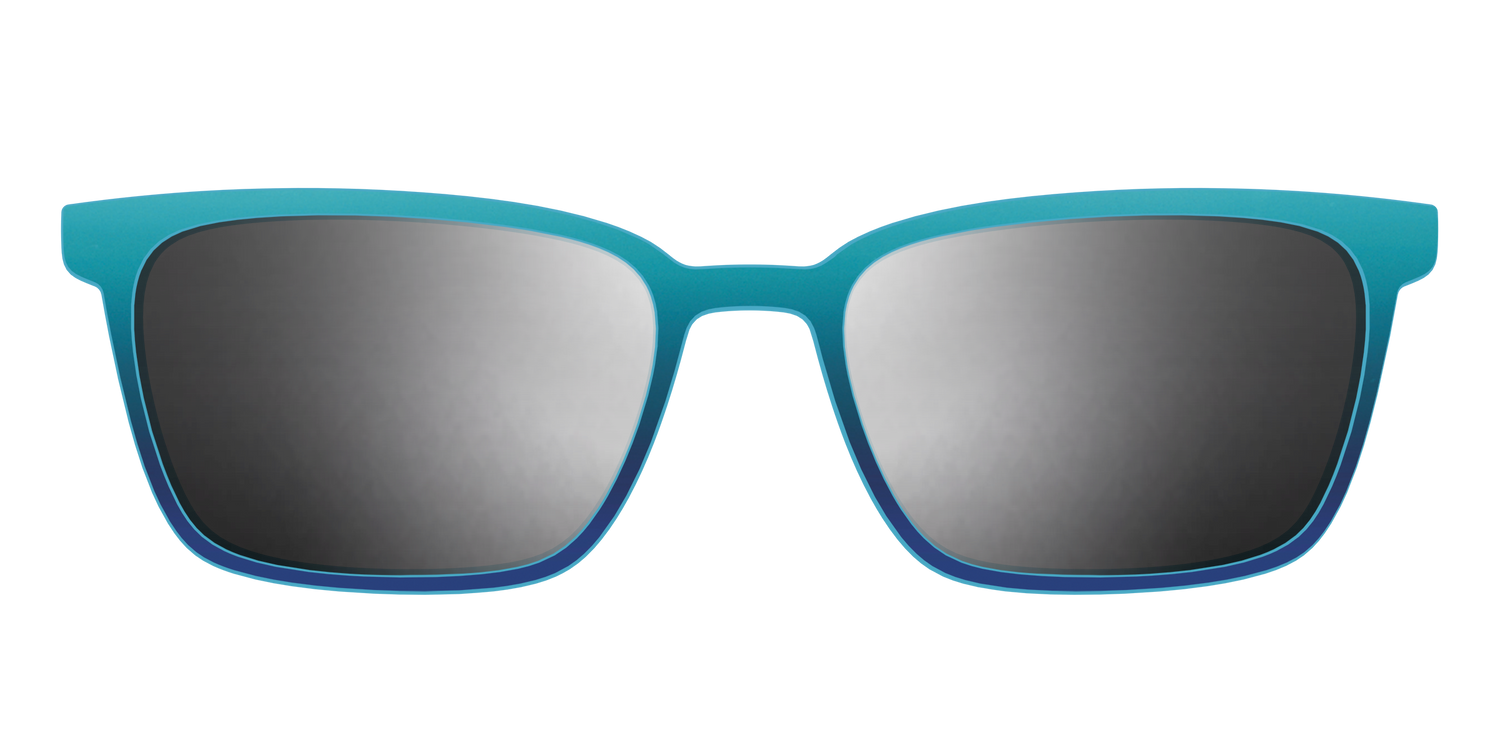 The Polarized Ocean Blue Sun Top - Front Top Image - Pair Eyewear