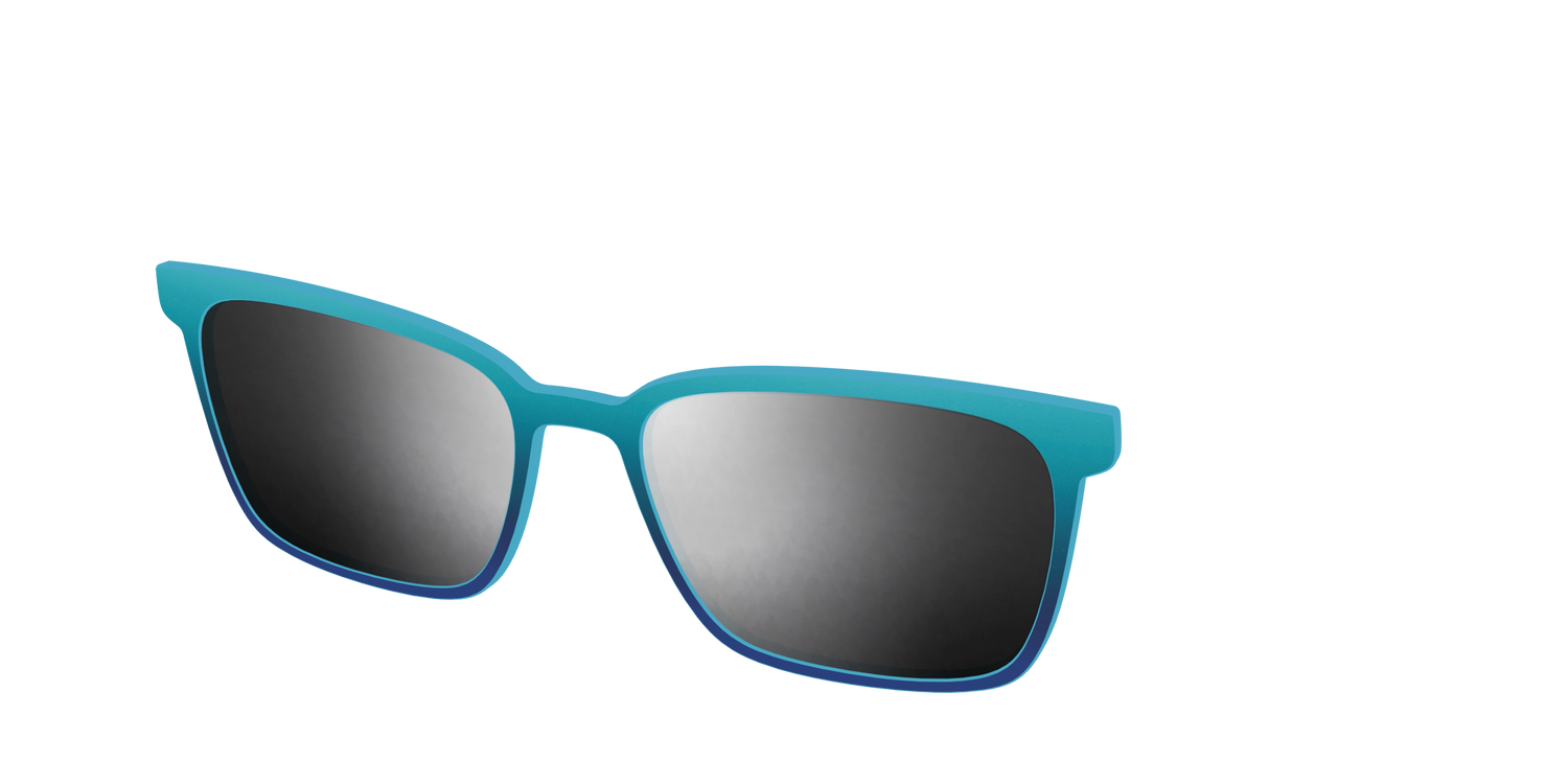 The Polarized Ocean Blue Sun Top - Angle Top Image - Pair Eyewear