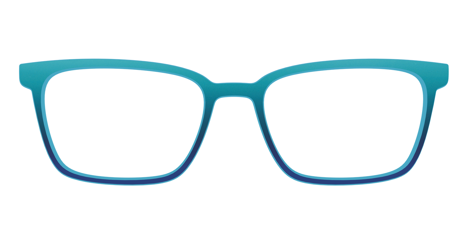 The Ocean Blue - Front Top Image - Pair Eyewear