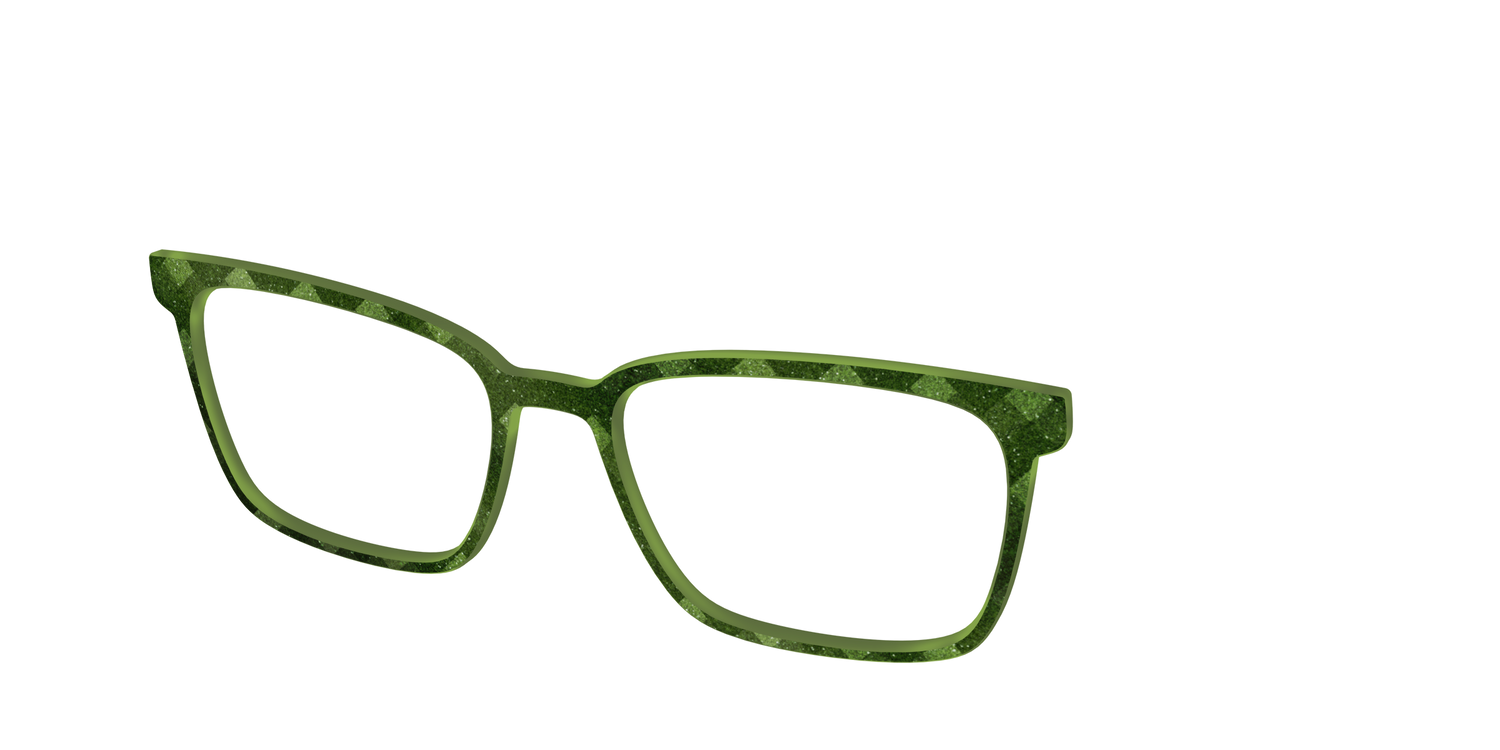 The Olive Geo - Angle Top Image - Pair Eyewear