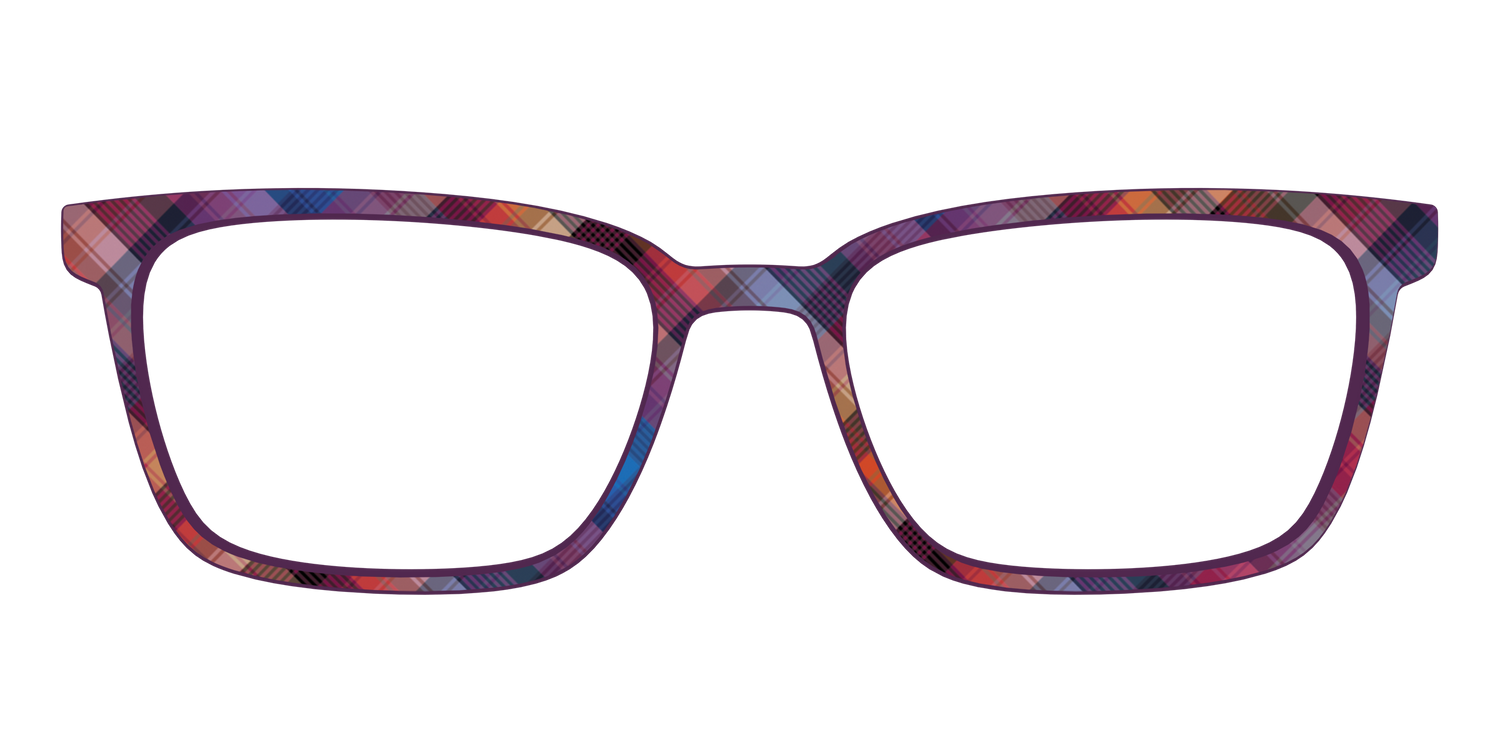 The Ombre Plaid - Front Top Image - Pair Eyewear