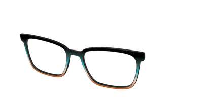 The Onyx to Rust Gradient - Angle Top Thumbnail - Pair Eyewear