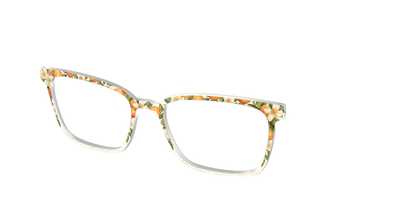 The Orange Blossom Glitter Crystal - Angle Top Thumbnail - Pair Eyewear