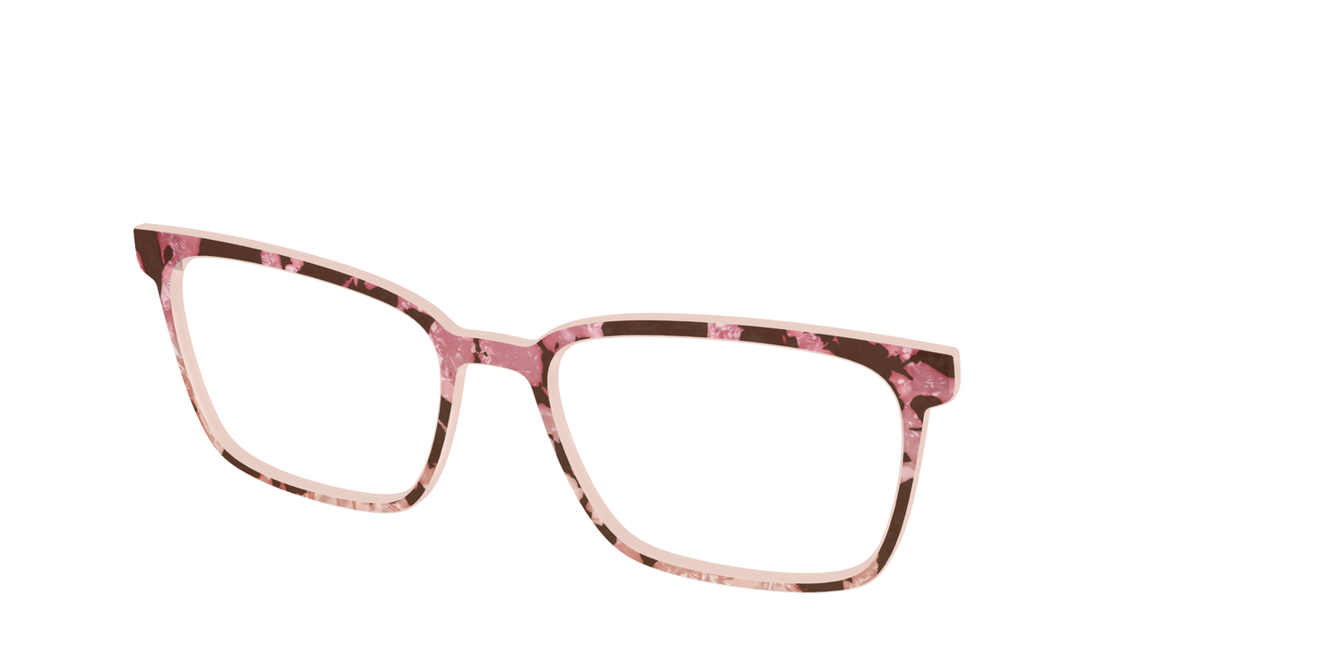 The Pale Peach Pearl Tortoise - Angle Top Image - Pair Eyewear