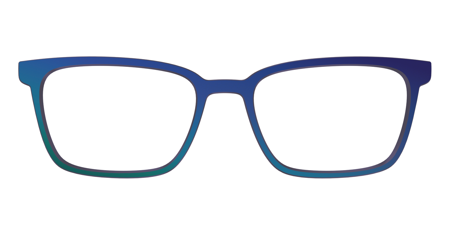 The Peacock Ombre - Front Top Image - Pair Eyewear