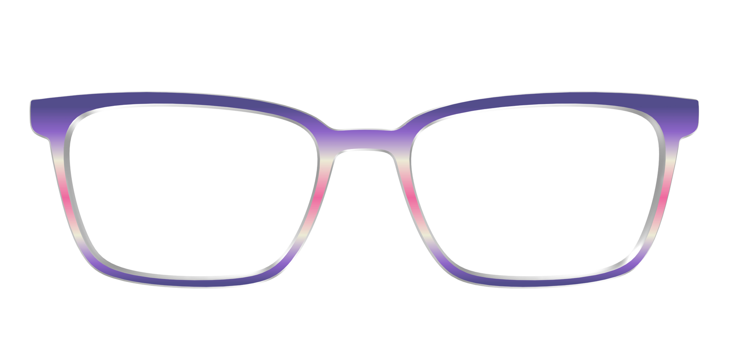 The Petunia Haze Gradient - Front Top Image - Pair Eyewear