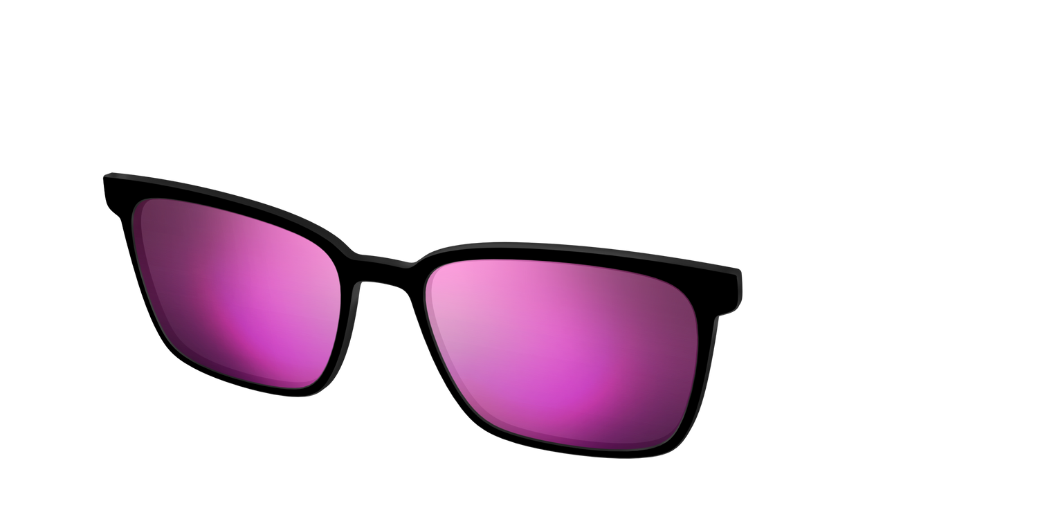 The Polarized Pink Reflective Sun Top - Angle Top Image - Pair Eyewear