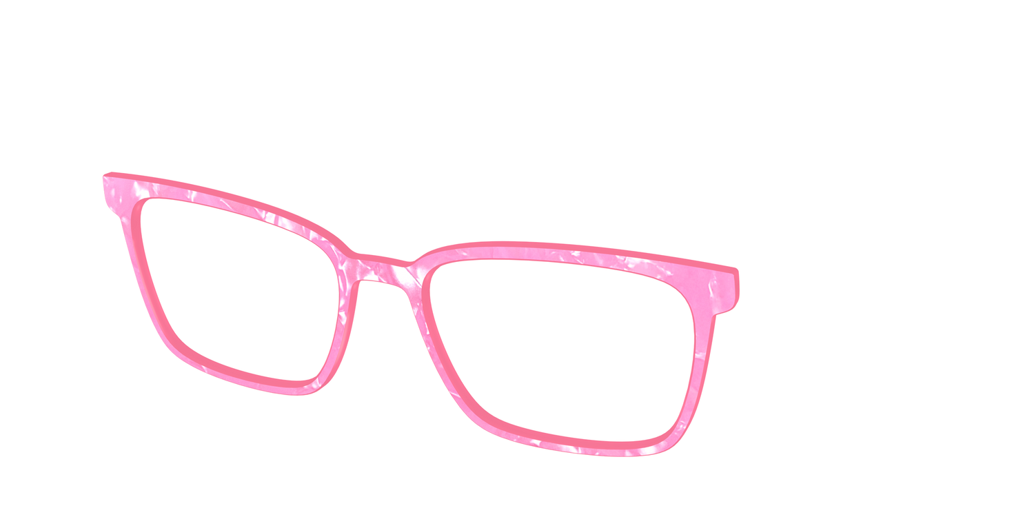 The Pink Tourmaline Pearl Marble - Angle Top Image - Pair Eyewear