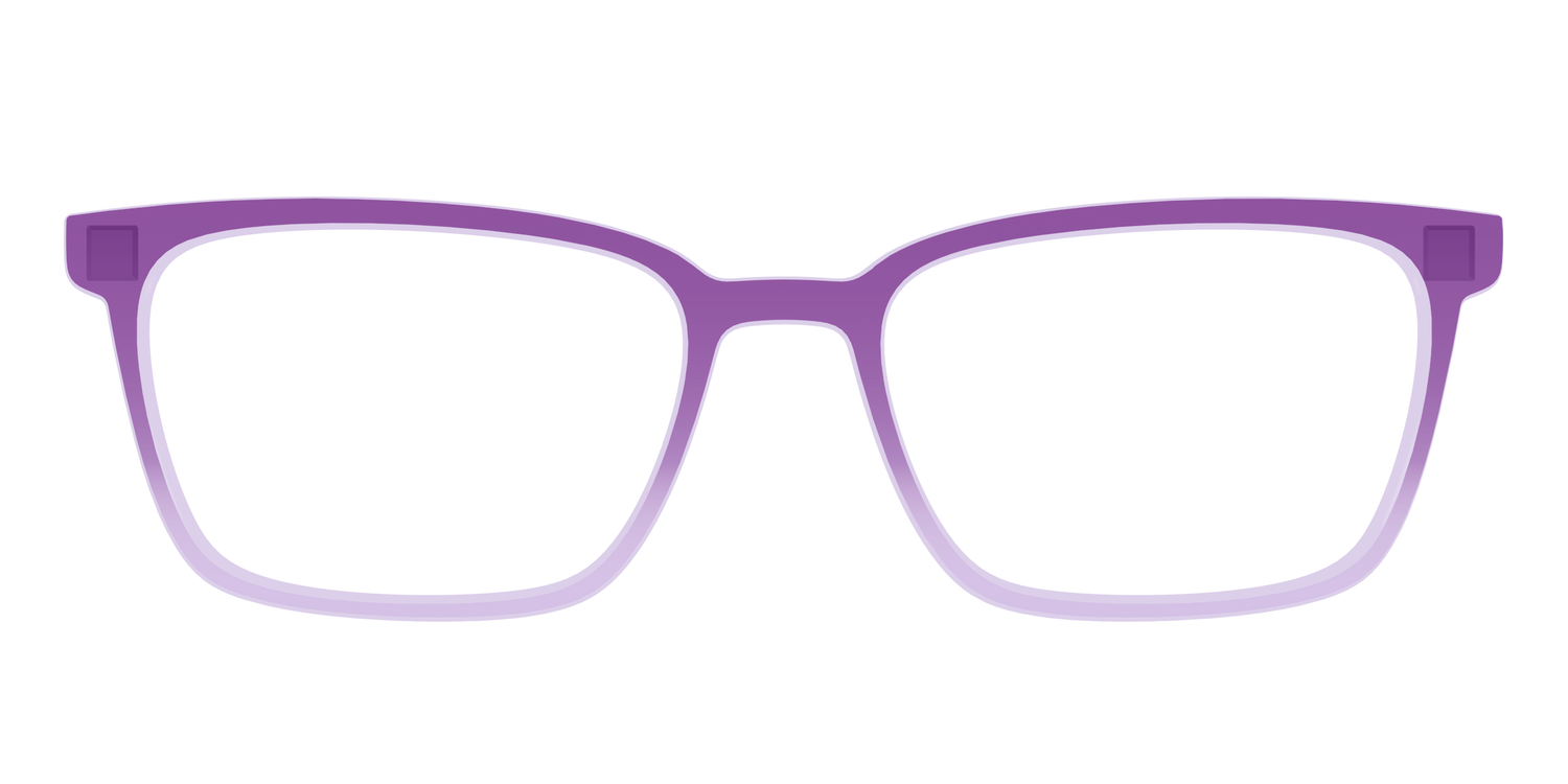 The Plum to Lilac Gradient Crystal - Front Top Image - Pair Eyewear