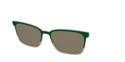 The Polarized Cedar & Sap Crystal Split Sun Top - Angle Top Thumbnail - Pair Eyewear