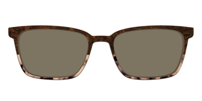 The Polarized Dark Oak Tortoise Split Sun Top - Front Top Thumbnail - Pair Eyewear