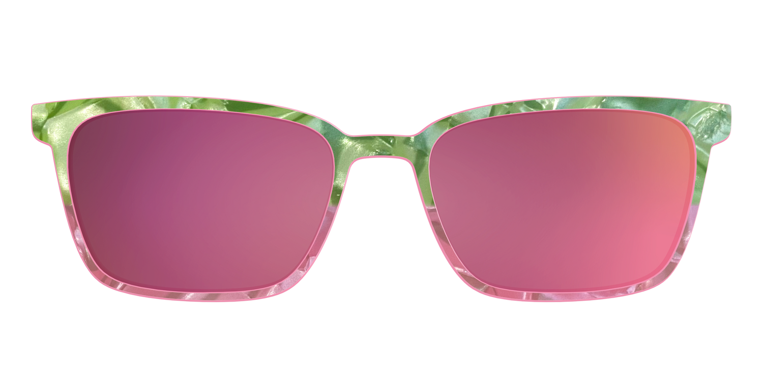 The Polarized Kiwi & Guava Pearl Sun Top - Front Top Image - Pair Eyewear