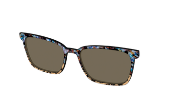 The Polarized Oasis Tortoise Split Sun Top - Angle Top Thumbnail - Pair Eyewear