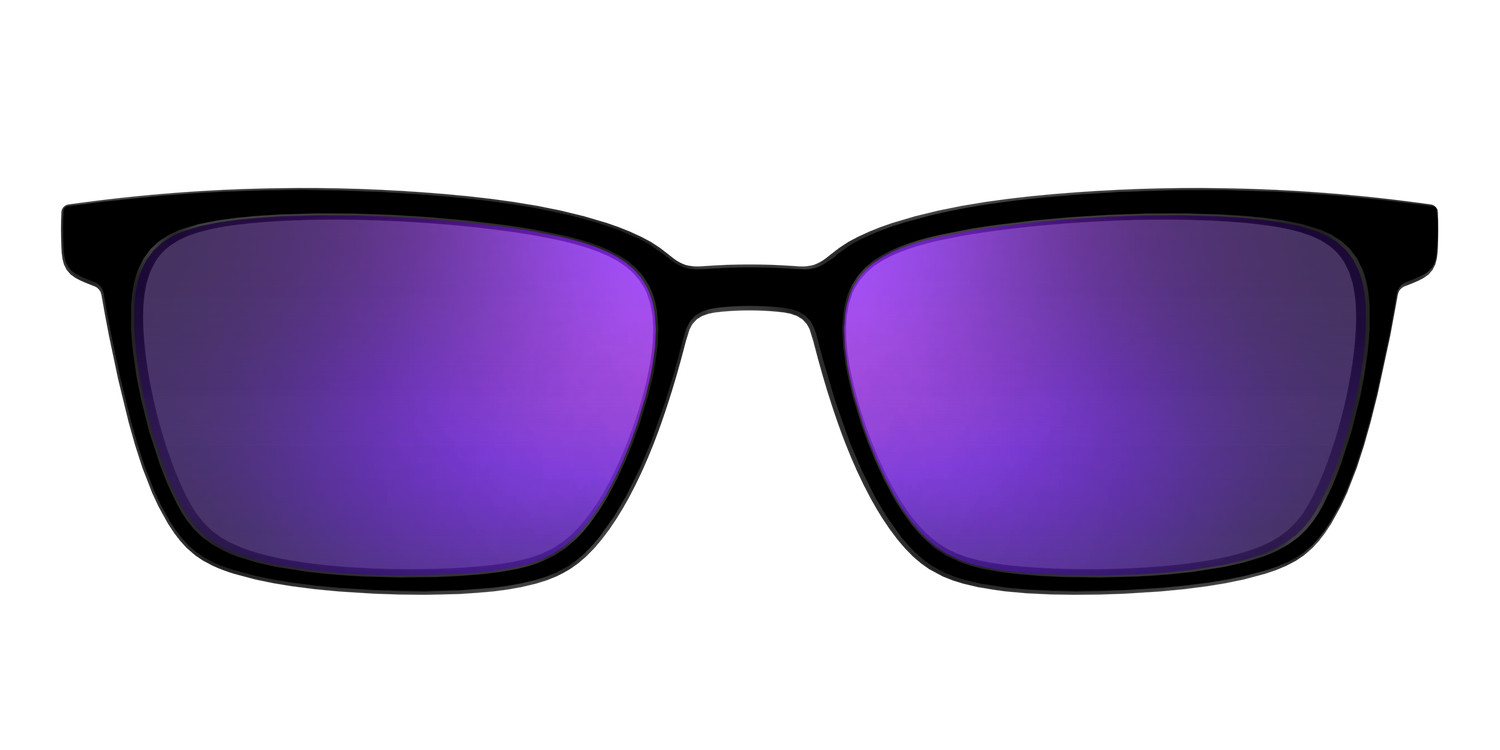 The Polarized Purple Reflective Sun Top - Front Top Image - Pair Eyewear