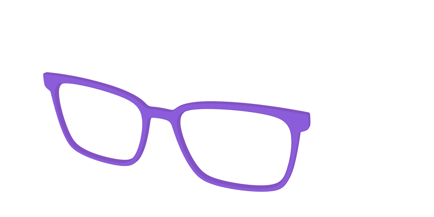 The Purple - Angle Top Image - Pair Eyewear