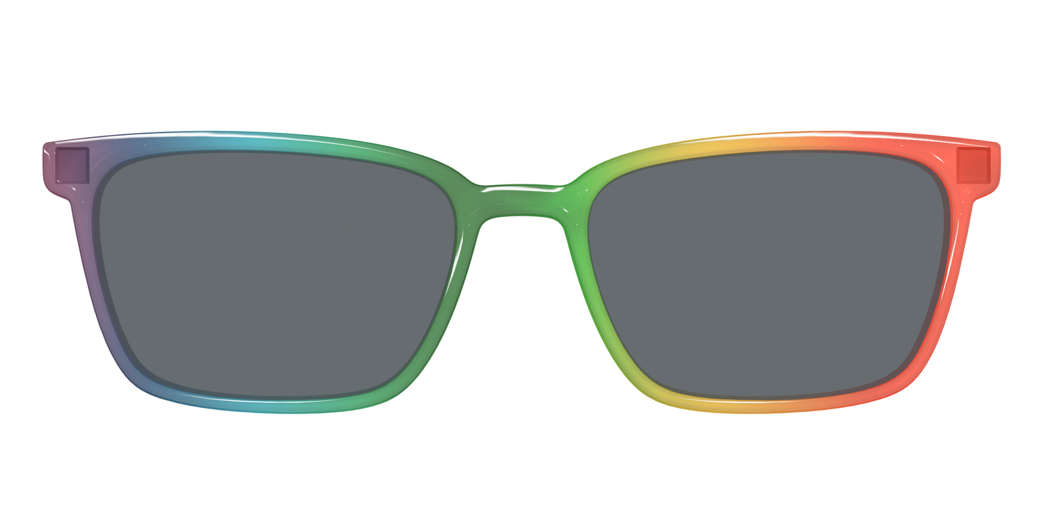 The Polarized Rainbow Gradient Sun Top - Front Top Image - Pair Eyewear