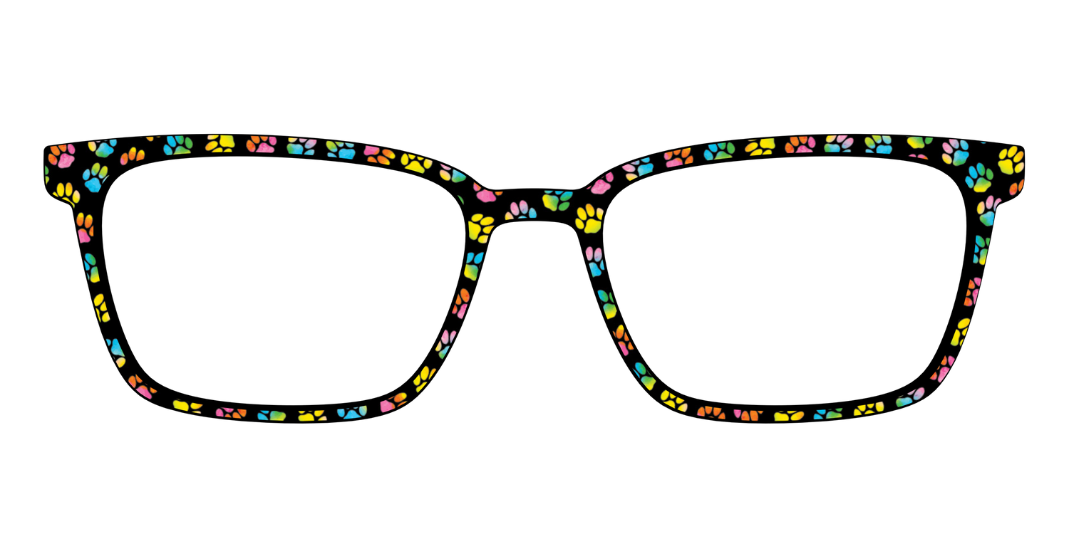 The Rainbow Paw Print - Front Top Image - Pair Eyewear