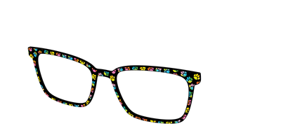 The Rainbow Paw Print - Angle Top Thumbnail - Pair Eyewear