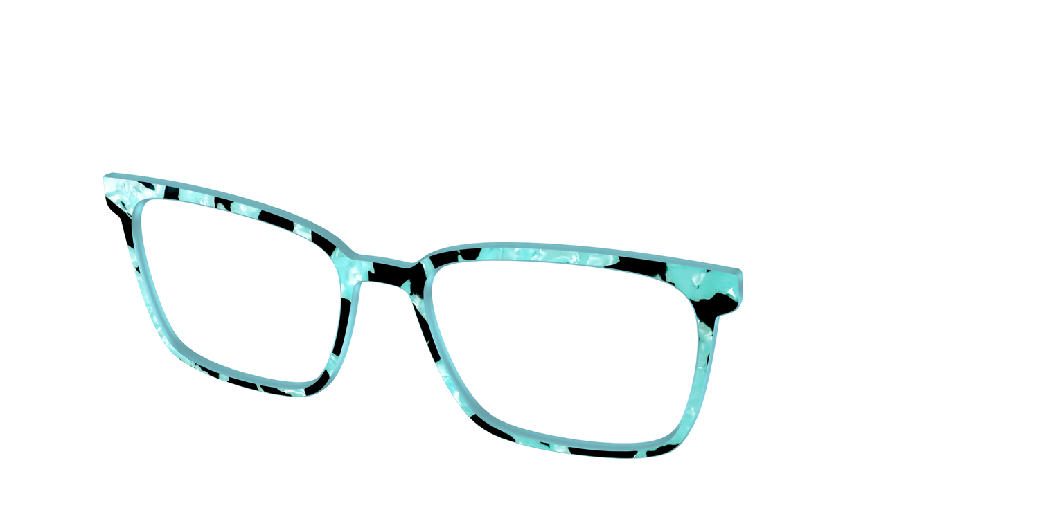 The Robin's Egg Pearl Tortoise - Angle Top Image - Pair Eyewear