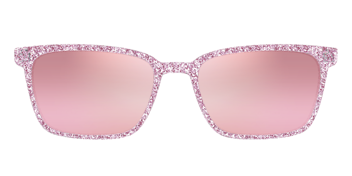 The Polarized Rose Gold Sparkle Sun Top - Front Top Image - Pair Eyewear