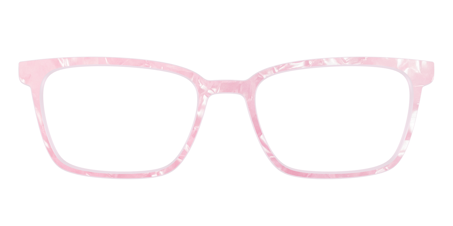 The Rose Quartz Pearl Marble - Front Top Image - Pair Eyewear