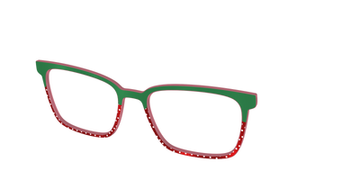 The Shimmer Strawberry - Angle Top Thumbnail - Pair Eyewear