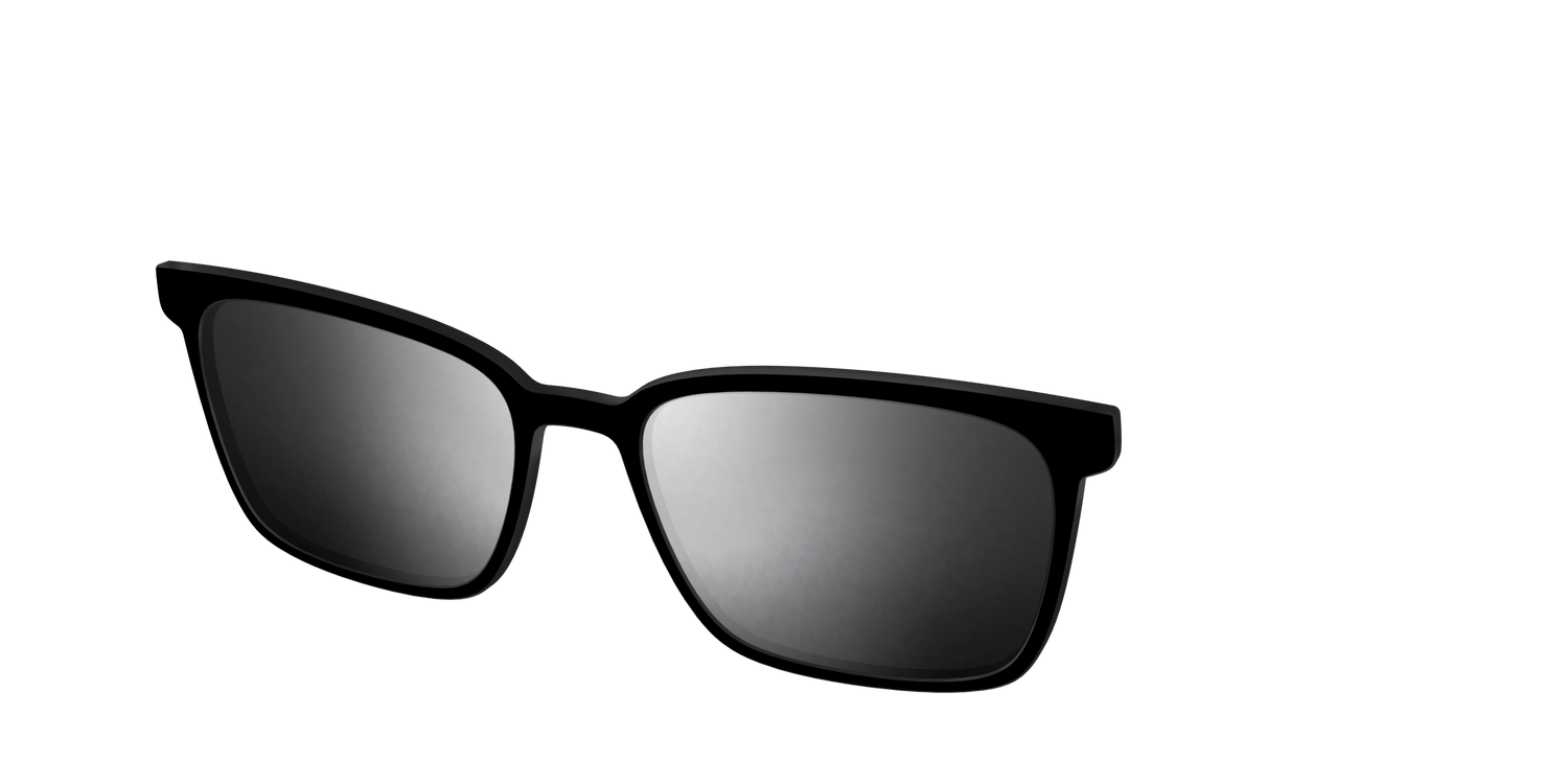 The Polarized Silver Reflective Sun Top - Angle Top Image - Pair Eyewear