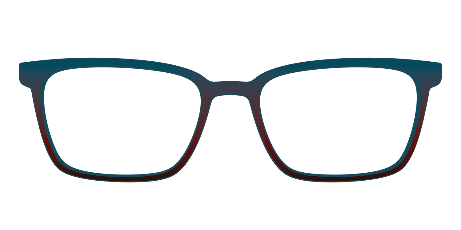 The Teal to Espresso Gradient - Front Top Image - Pair Eyewear