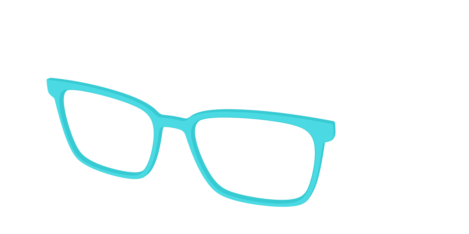 The Turquoise - Angle Top Image - Pair Eyewear