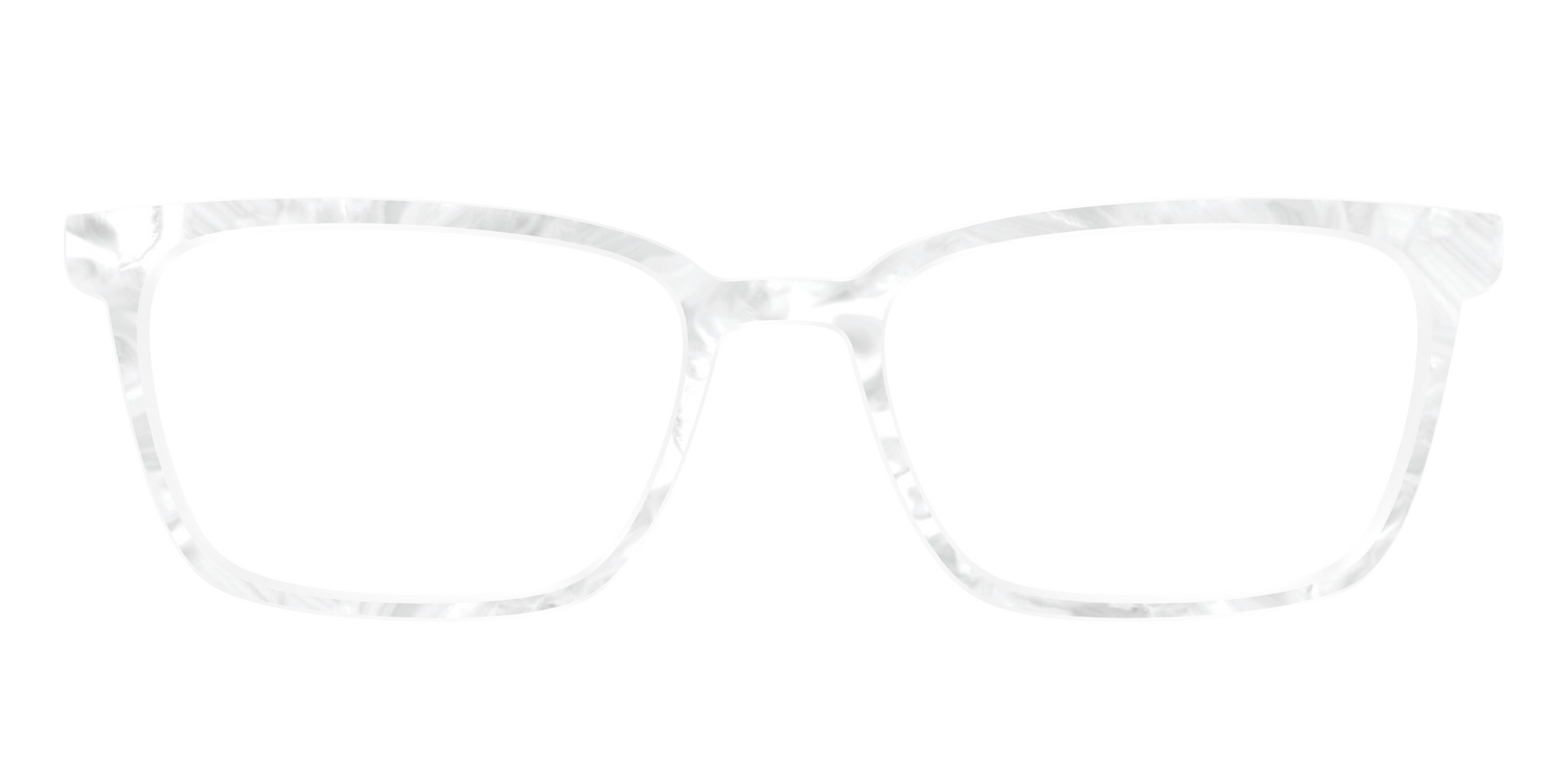 The White Pearlescent - Front Top Image - Pair Eyewear