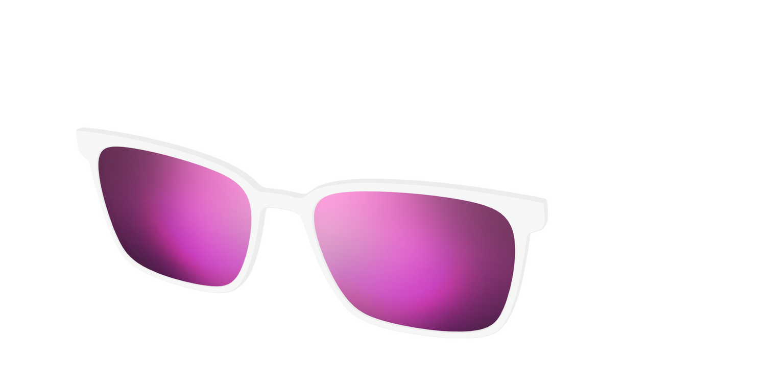 The Polarized White Sun Top - Angle Top Image - Pair Eyewear