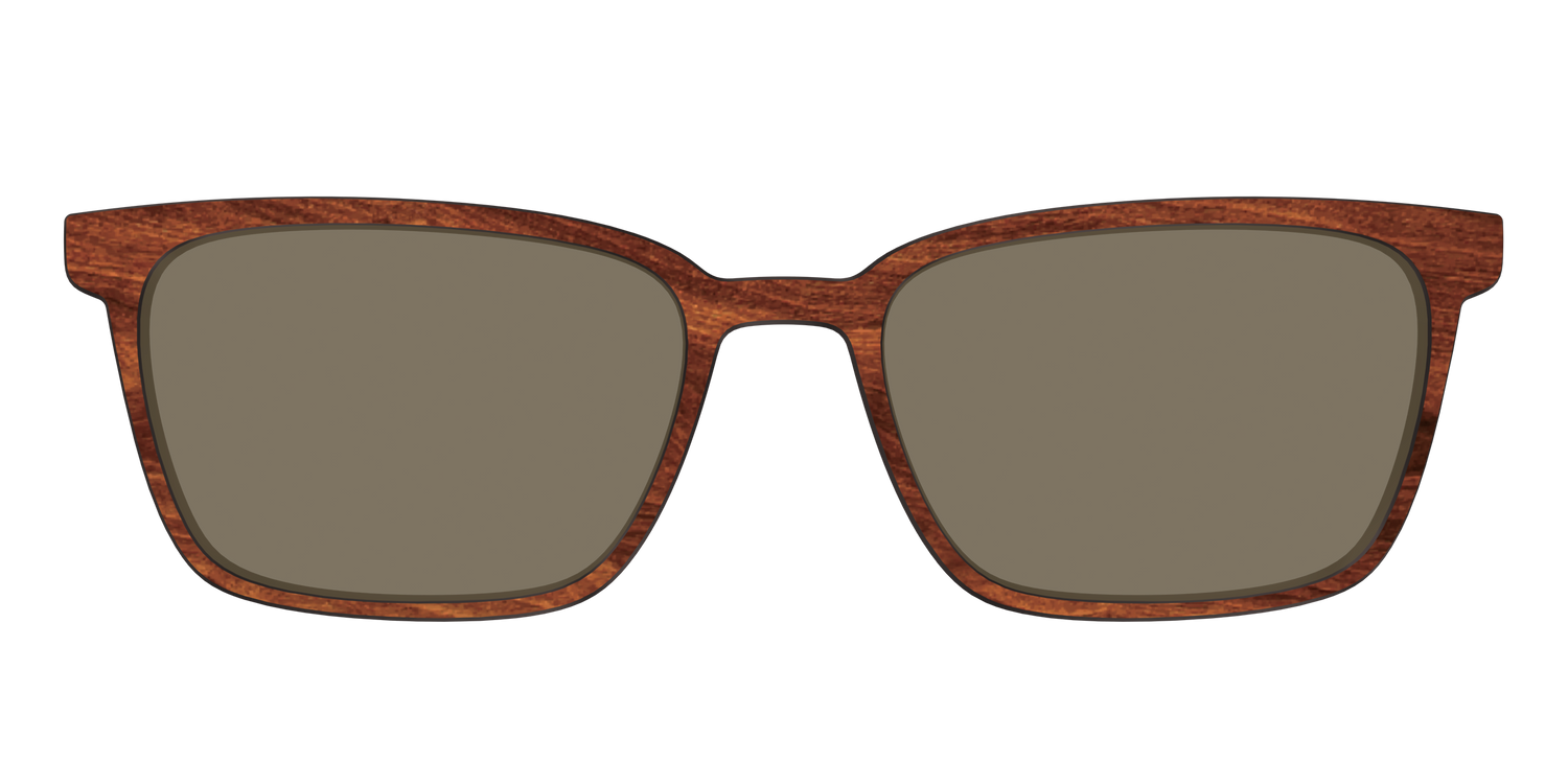 The Polarized Woodgrain Sun Top - Front Top Image - Pair Eyewear