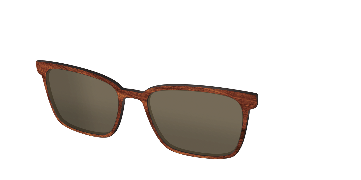 The Polarized Woodgrain Sun Top - Angle Top Image - Pair Eyewear