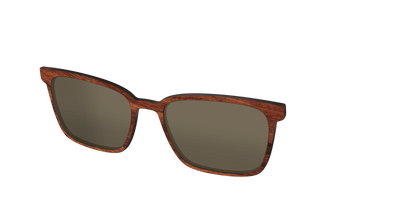 The Polarized Woodgrain Sun Top - Angle Top Thumbnail - Pair Eyewear