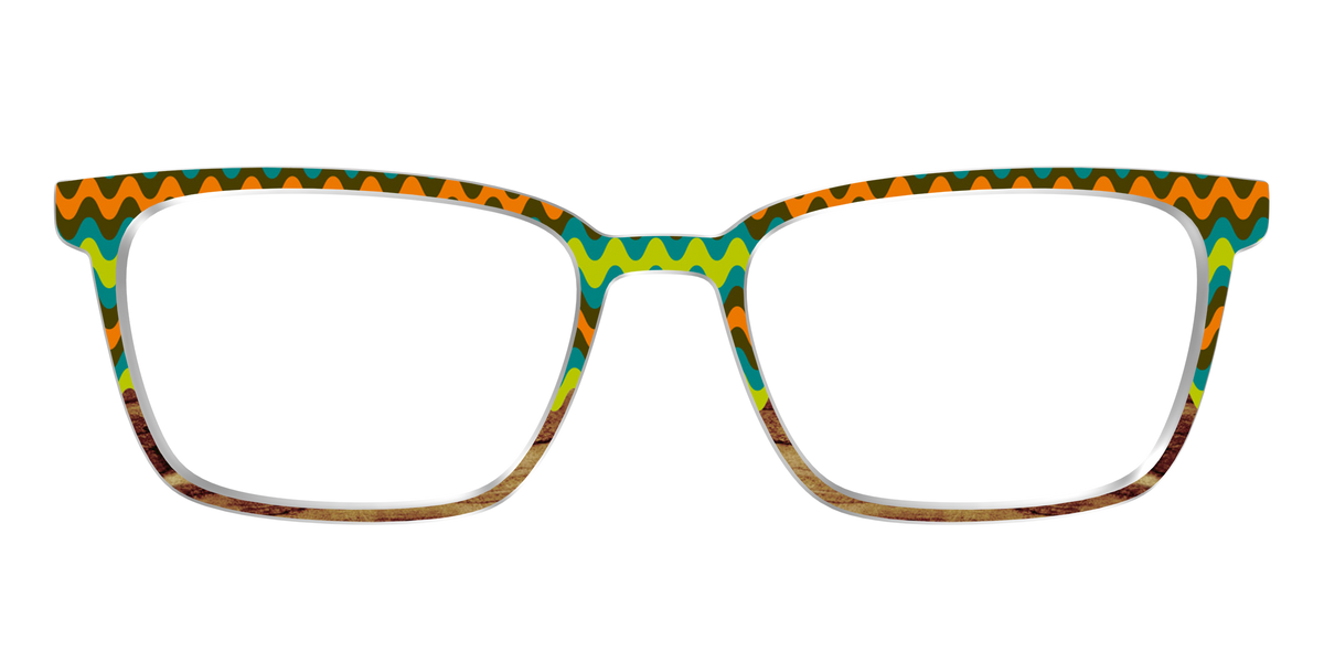 The Woodgrain Waves - Front Top Image - Pair Eyewear