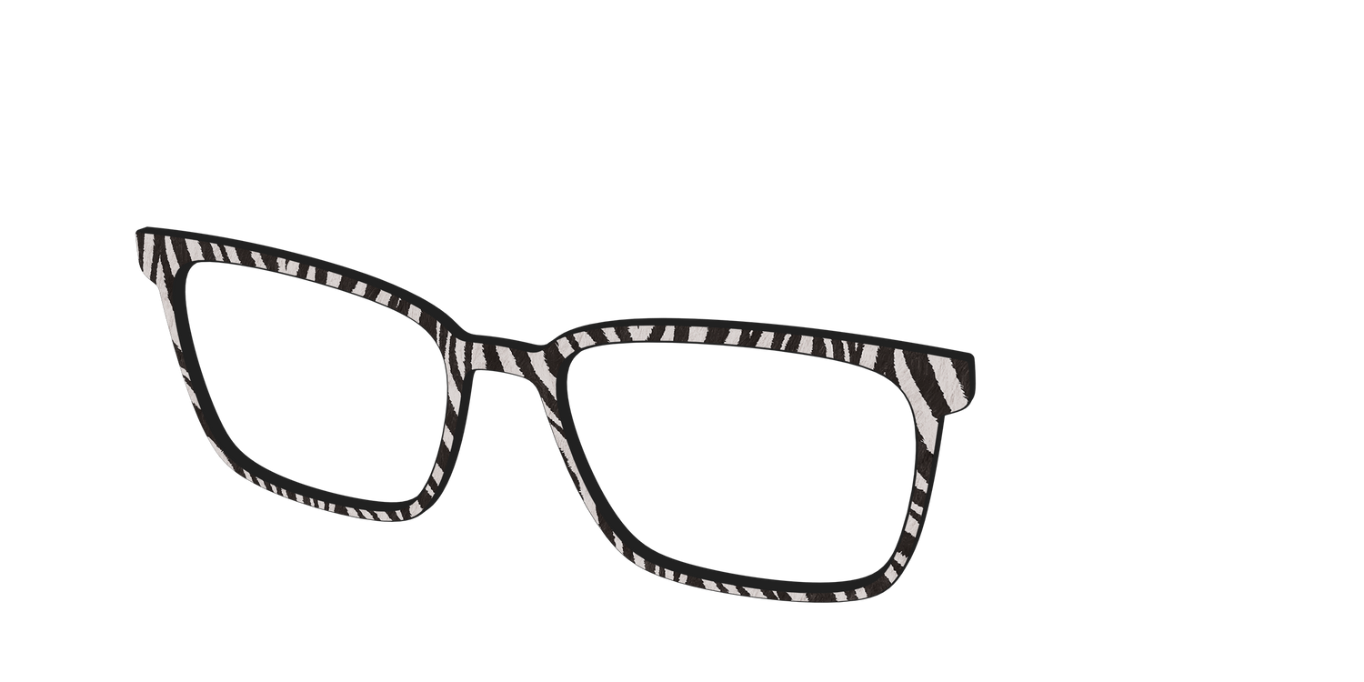 The Zebra Stripes - Angle Top Image - Pair Eyewear