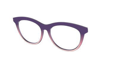 The Acai to Blush Gradient - Angle Top Thumbnail - Pair Eyewear