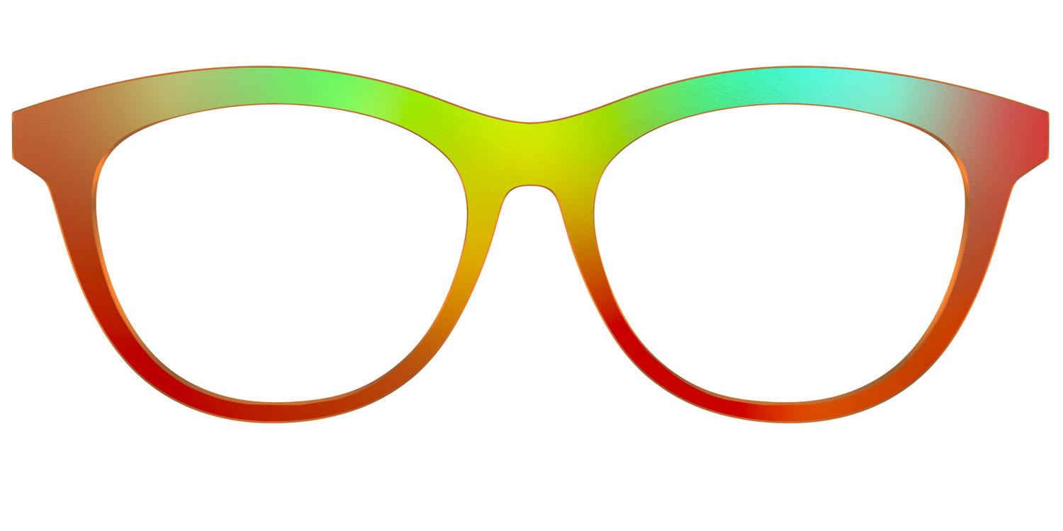 The Apricot Ombre - Front Top Image - Pair Eyewear