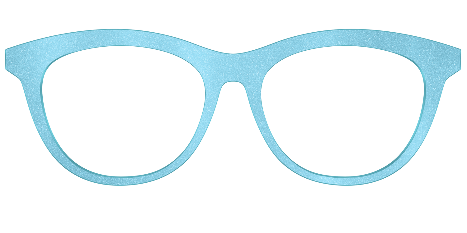 The Aqua Shimmer - Front Top Image - Pair Eyewear