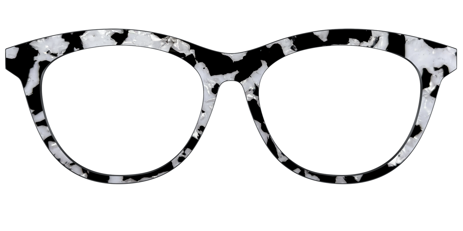 The Black & White Pearl Tortoise - Front Top Image - Pair Eyewear